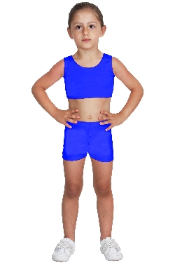 SHORT DANZA LYCRA BLU BABY